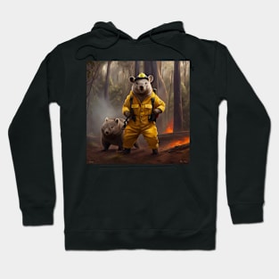 Fire fighting Wombats Hoodie